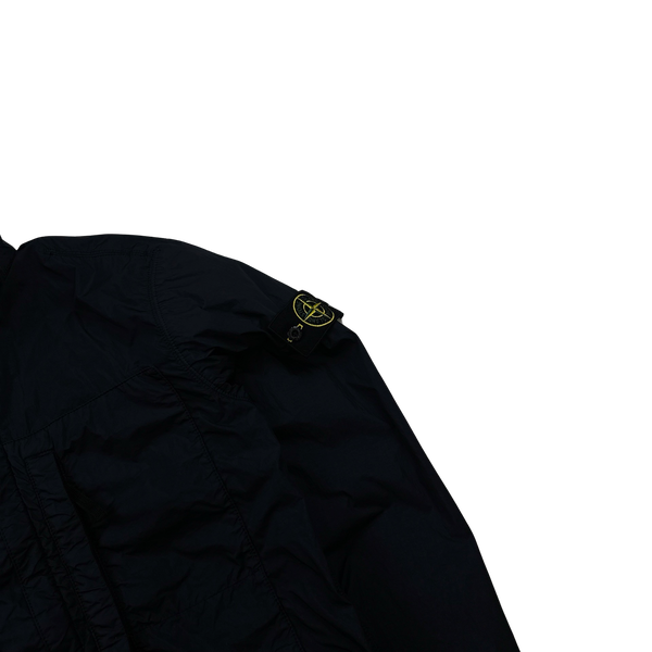 Stone Island Navy Garment Dyed Crinkle NY Jacket - Small