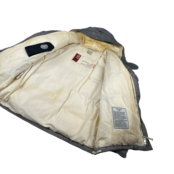 Stone Island 1999 Grey Vintage Pure Metal Jacket - Large