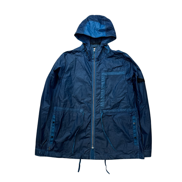 Stone Island Shadow Project Blue Mussola Gommata Parka Cobalt - Large