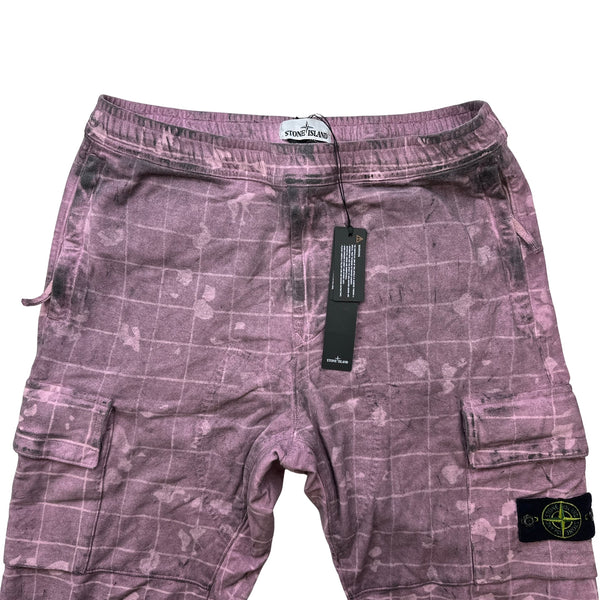 Stone Island Dust Ghillie Laser Camo Cargo Trousers - Medium