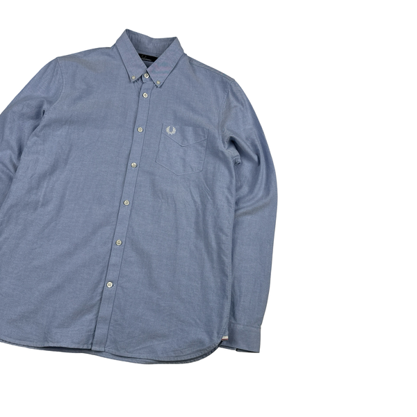Fred Perry Blue Buttoned Shirt - Large