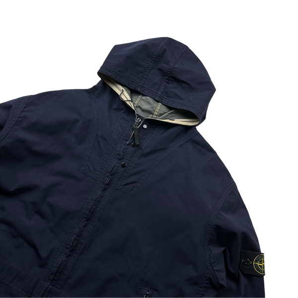 Stone Island Navy Blue 2001 Special Resine Jacket - XL