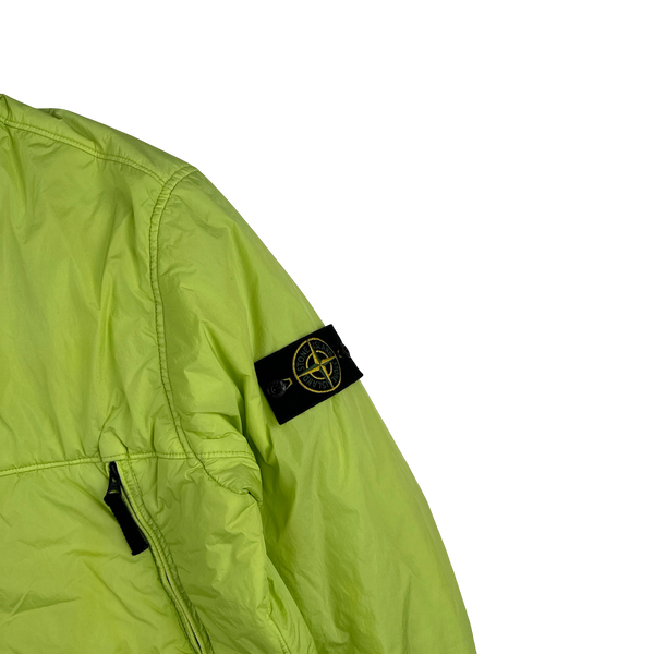 Stone Island 2019 Green Crinkle Reps Padded Jacket - XL