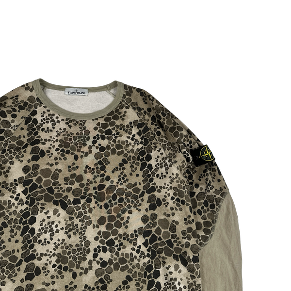 Stone Island 2018 Alligator Camo Crewneck Sweatshirt - Large