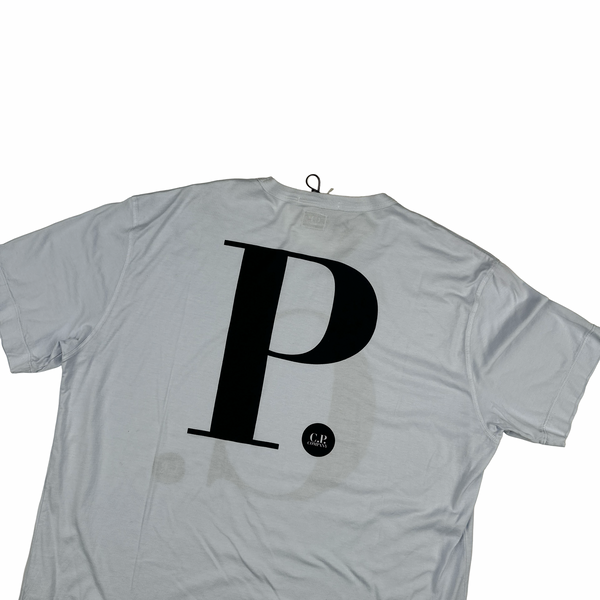 CP Company 2010 Spellout T Light Blue T Shirt - XXL