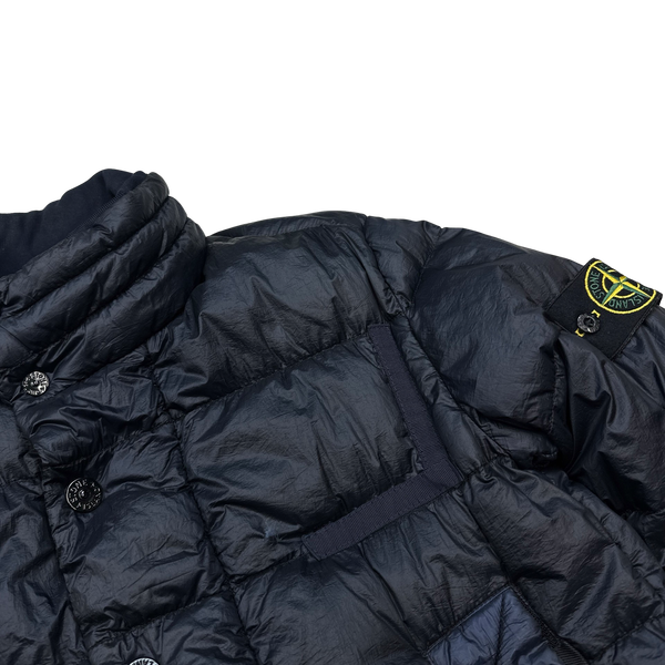 Stone Island Navy 2011 Garment Dyed Puffer Jacket - Medium