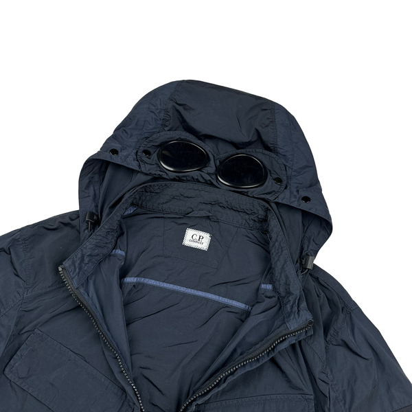 CP Company Navy Chrome Goggle Jacket - Medium