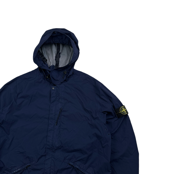 Stone Island 2016 Navy Garment Dyed Performance Tela Jacket - XXL