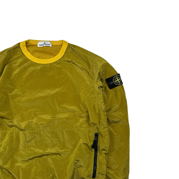 Stone Island 2017 Yellow Nylon Metal Pullover Jumper - Small