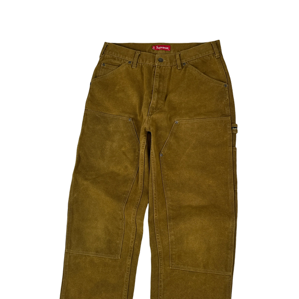 Supreme Sepia Brown Double Knee Carpenter Cargo Trousers - 32