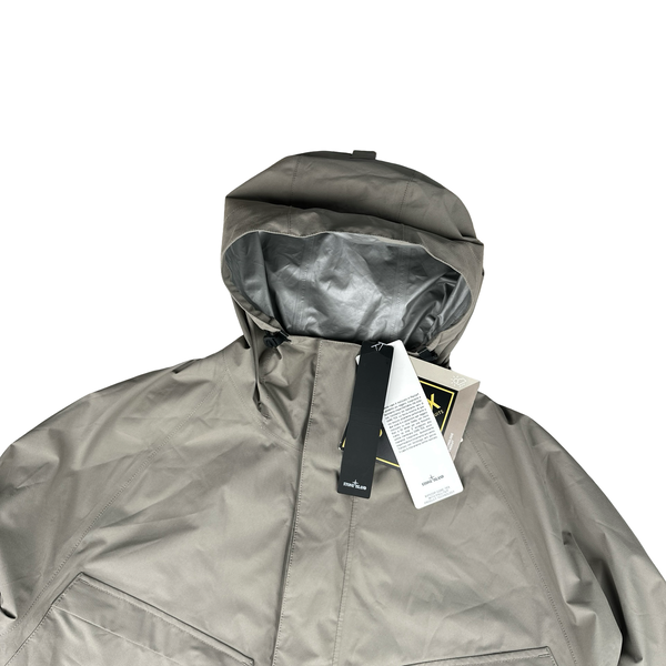 Stone Island 2020 Tan Center Badge Ripstop Goretex Paclite Two In One Trouser Jacket - Large