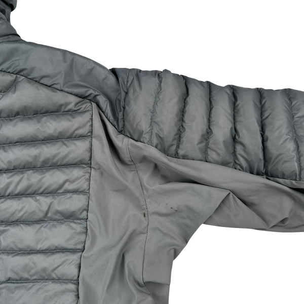 Arcteryx Grey Cerium Hybrid Hoody Down Filled Zipped Jacket - Medium