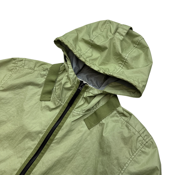 Stone Island 2021 Green Membrana TC 3L Rain Jacket - Small