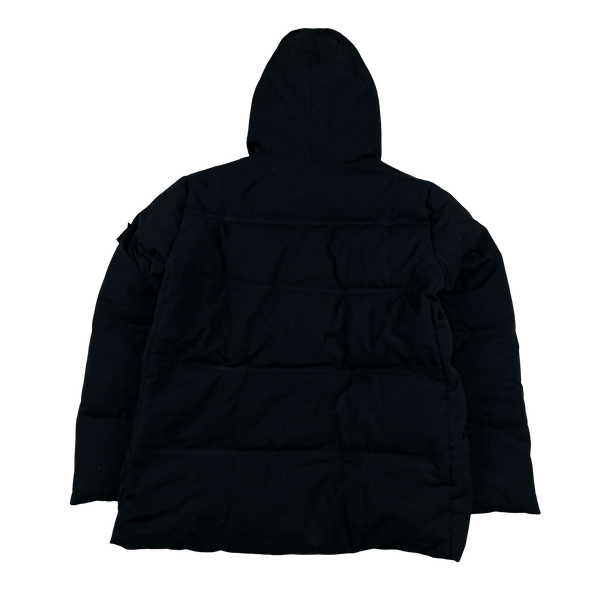 Stone Island 2015 Black Wool Balaclava Repellent Down Jacket - XXL