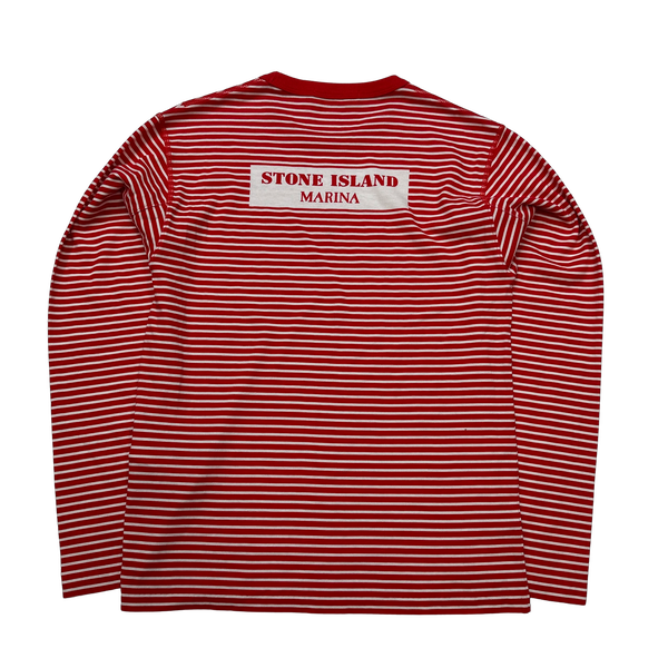 Stone island marina striped long sleeve on sale