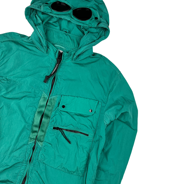 CP Company Green Chrome R Goggle Jacket - Large