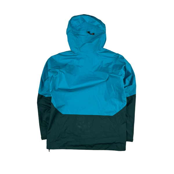Arcteryx Rush Blue Colour Block Gore Tex Pro Waterproof Shell Jacket - Medium