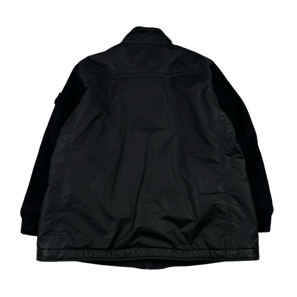 Stone Island 2013 Navy Ghost Piece Panno Tinto Capo Piu Mussola Gommata Jacket - 3XL