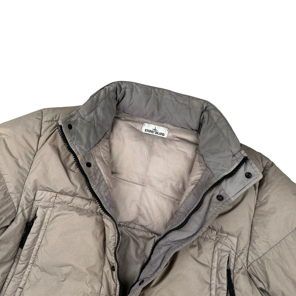 Stone Island 2016 Rosy Brown Crinkle Puffer Jacket - XL