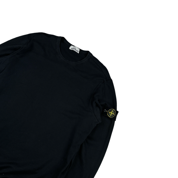 Stone Island 2017 Black Cotton Pullover Crewneck Jumper - XXL