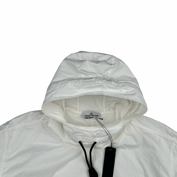 Stone Island 2022 White Oversized Supima Cotton Smock - XL - XXL