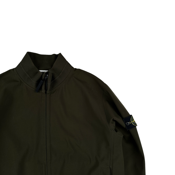 Stone Island 2011 Khaki Fleece Lined Soft Shell Jacket - 3XL