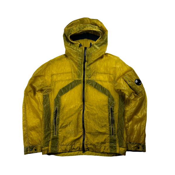 CP Company Yellow Garment Dyed Nylon Kan D Shell Jacket - Small