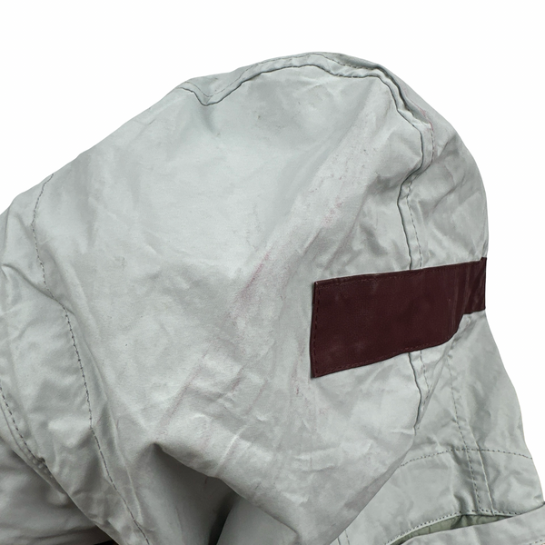 Stone Island 2019 Tela Placcata Resin Coated Bicolore Hooded Jacket - Medium
