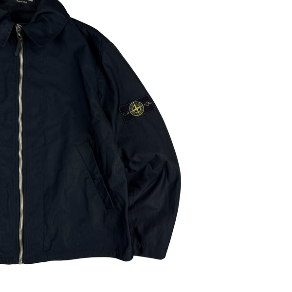 Stone Island Black Nylon Vintage SS2000 Zipped Jacket - Large