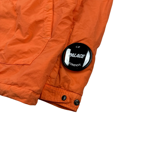 CP Company x Palace Neon Orange Nylon La Mille Goggle Jacket - XL