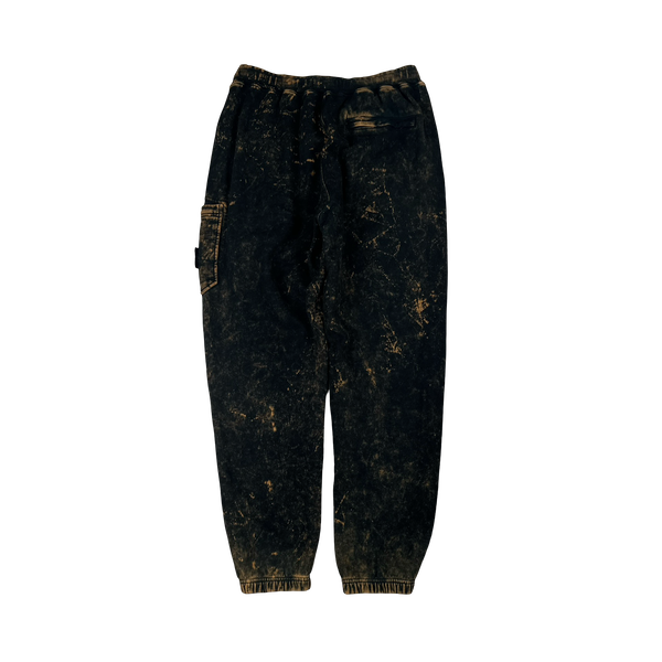 Stone Island Camo OVD Black Cotton Joggers - Large
