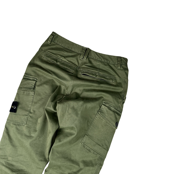 Stone Island 2021 Grey Slim Fit Cargo Trousers - 33"