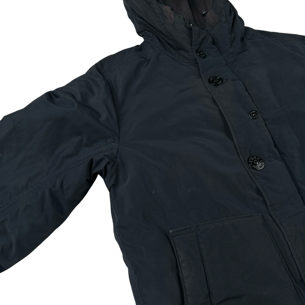 Stone Island 2014 Black Down Filled Micro Reps Jacket - Small