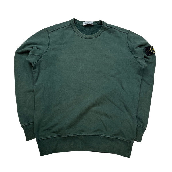 Stone Island 2019 Green Crewneck Sweatshirt - Medium