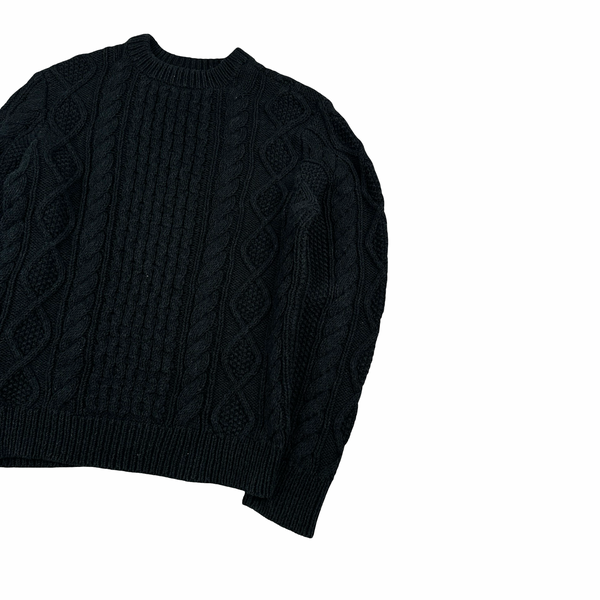 Ralph Lauren Navy Cotton Knit Jumper - Medium