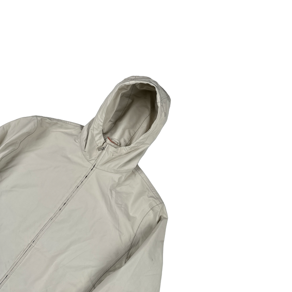 Prada Cream Gore-Tex Red Tab Zipped Parka Jacket - XL