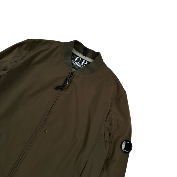 CP Company Khaki Soft Shell Bomber Jacket - XL