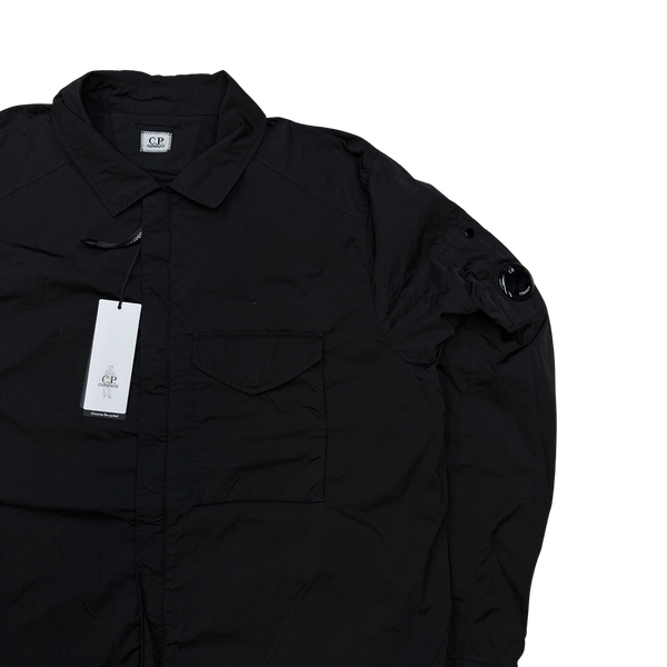 CP Company Black Chrome R Nylon Zipped Jacket - XXL