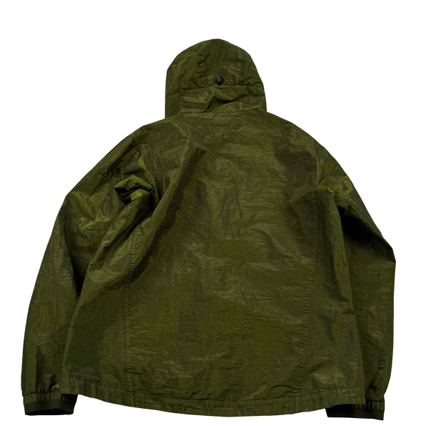 CP Company P.Ri.S.M Green Prismatic Ripstop Membrane Hooded Jacket - XL