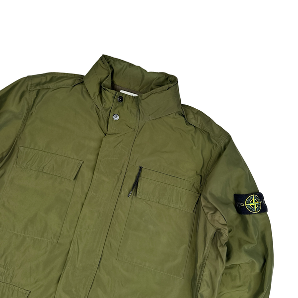 Stone Island 2016 Green Micro Reps Multi Pocket Field Jacket - 3XL