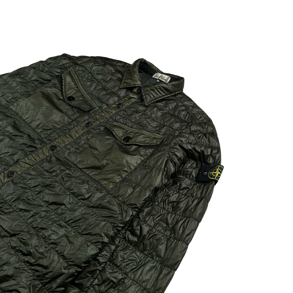 Stone Island 2015 Dark Green Down Filled Overshirt - XL