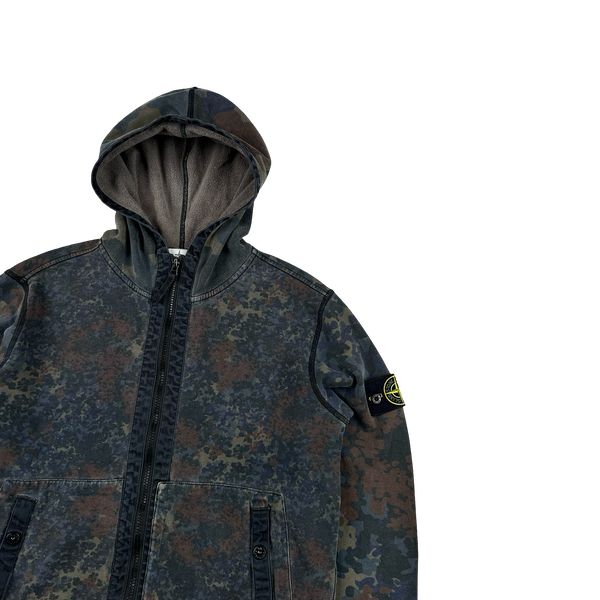 Stone Island 2013 Digital Camo Zipped Hoodie - Medium
