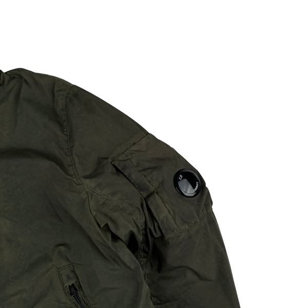 CP Company Khaki Re-Colour Nycra Quilted Jacket - Small