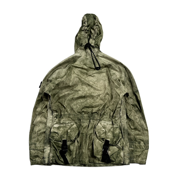 Stone Island 2020 Membrana+Oxford 3L Green Dust Colour Smock Jacket - Medium