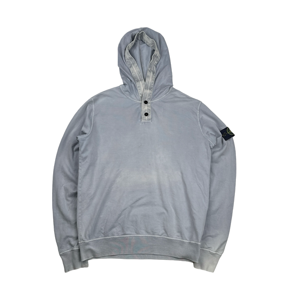 Stone Island 2013 Lilac Cotton Pullover Hoodie - Large