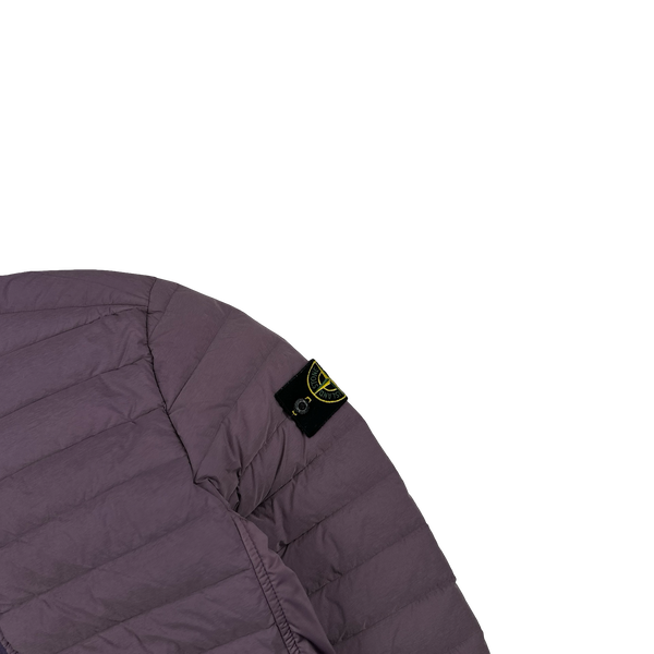 Stone Island 2020 Plum Loom Down Woven Puffer Jacket - Small