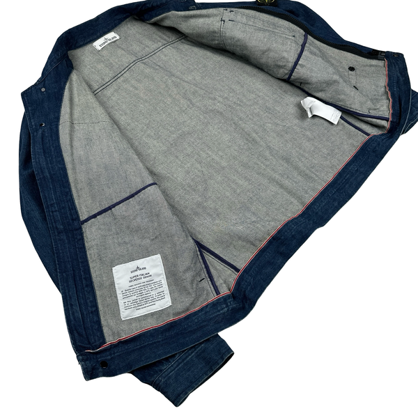 Stone Island 2013 Super Italian Selvedge Denim Cotton Indigo Jacket - Large
