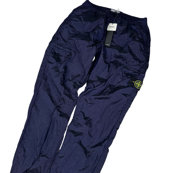 Stone Island 2022 Blue Econyl Nylon Metal Trousers - XXL