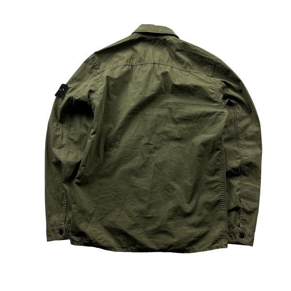 Stone Island 2019 Khaki Green Overshirt - Small