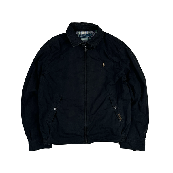 Ralph Lauren Black Harrington Zipped Jacket - Medium